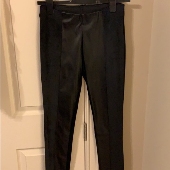 Black leggings from Zara -faux leather faux velour